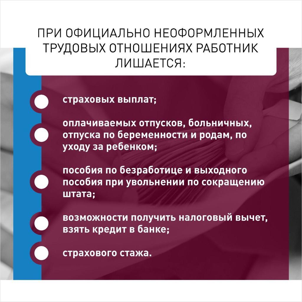 Неоформленные трудовые отношения